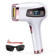 💆 ipl hair removal device, veyfun laser hair removal for women with ice cool, upgraded 999,900 flashes, 5 energy levels and 2 modes - permanent hair removal for face, underarm, bikini area, and whole body logo