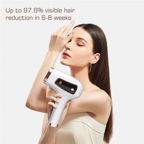 img 2 attached to 💆 IPL Hair Removal Device, VEYFUN Laser Hair Removal for Women with Ice Cool, Upgraded 999,900 Flashes, 5 Energy Levels and 2 Modes - Permanent Hair Removal for Face, Underarm, Bikini Area, and Whole Body