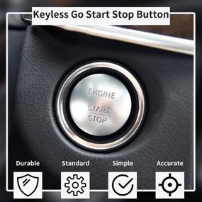 img 3 attached to 🔑 Convenient Keyless Push Start Button for ML, GL, R, S, E, C Class + Infiniti QX30 Q30