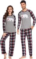 cozy & festive: ekouaer 🎅 christmas matching pajamas for men's sleepwear logo