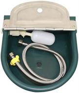 youmu automatic plastic livestock waterer – farm grade water trough bowl for horse, cattle, goat, sheep & dog – with drainage hole & 39.37 inch pipe logo