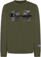 активная одежда для мальчиков: рубашка champion sleeve shirt cargo olive - идеальная одежда для приключений. логотип