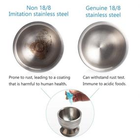 img 3 attached to Tera 18/8 Stainless Steel Mortar and Pestle: All-in-One Pill Crusher, Spice Grinder, and Herb Bowl