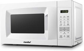 img 4 attached to COMFEE' EM720CPL-PM Countertop Microwave Oven: Sound On/Off, ECO 🍚 Mode, Easy One-Touch Buttons | 0.7 Cu Ft/700W | Pearl White