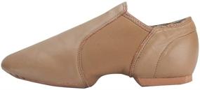 img 3 attached to Linodes Leather Jazz Shoe: Stylish Slip-Ons for Girls and Boys - Toddler to Big Kid Sizes