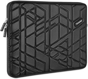 img 3 attached to 🖥️ The Ultimate Comfortable Laptop Sleeve: TOMANTEK 15-15.6 Inch PU Polyester Slow-Recovery Sponge Shockproof & Water-Resistant Case Bag - Black