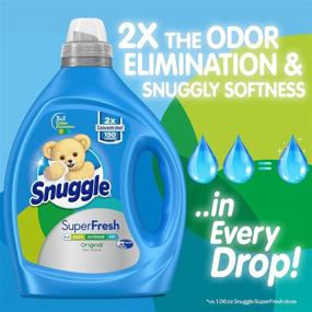 img 1 attached to Snuggle Liquid Fabric Softener SuperFresh Original: Eliminate Tough Odors | 150 Loads (Packaging May Vary)