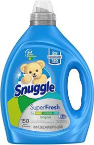 img 3 attached to Snuggle Liquid Fabric Softener SuperFresh Original: Eliminate Tough Odors | 150 Loads (Packaging May Vary)
