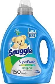 img 4 attached to Snuggle Liquid Fabric Softener SuperFresh Original: Eliminate Tough Odors | 150 Loads (Packaging May Vary)