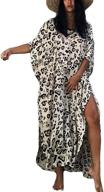 👗 bsubseach women's loose short sleeve swimwear beach caftan dress: the perfect bathing suit cover up logo