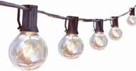 🌟 g40 25ft globe bulbs edison style patio string lights: ultimate tungsten bulbs christmas decor for garden porch backyard party yard christmas tree, usa ul listed logo