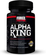 maximize performance and boost testosterone with force factor alpha king testosterone booster - 30 count logo