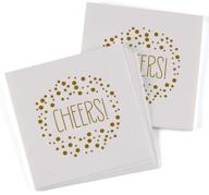 🎉 hortense b. hewitt decorative paper napkins: 50-count, gold polka dots, 4.75-inch folded napkins – stylish party essentials logo