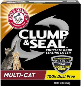 img 4 attached to 🐱 Arm & Hammer Clump & Seal Litter, Multi-Cat, 14 Lbs: Highly Effective Odor Control for Multiple Cats