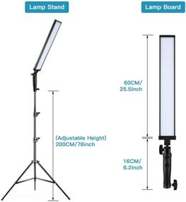 img 3 attached to 🎥 Андор БХ-20Н 210 Светодиодный набор света для студии с использованием светодиодной подсветки: Портативная видео-лампа с регулируемой яркостью, световой стойкой высотой 2 м и 6 цветными фильтрами - идеально подходит для видео, портретной, свадебной и рекламной фотографии.