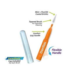 img 1 attached to 🦷 DenTek Easy Brush Interdental Cleaners, Mint 16 ea (Pack of 5): Efficient Teeth Cleaning Tools for Optimal Oral Hygiene