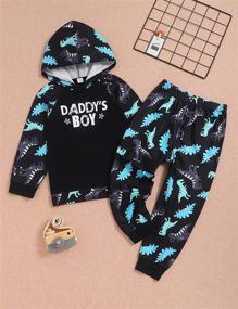 img 3 attached to Toddler Clothes Outfits Pullover Sweatshirt Boys' Clothing