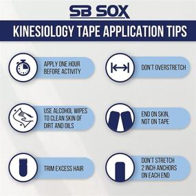 img 1 attached to SB SOX Pro Synthetic Kinesiology Tape - Longer Lasting Performance Fabric Option for Cotton Kinesiology Tape - Latex Free and Water Resistant (Nude - Uncut)