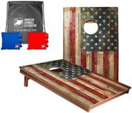 aca american cornhole association game bean bag toss set: ultimate outdoor fun for adults & kids - perfect for lawn, tailgate, camping excitement логотип