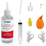 tonha printhead cleaner kit - inkjet printer printhead cleaning kit compatible with canon/brother/epson/hp 8600 5520 4620 6520 6600 6700 6968 6978 8610 + hp printer 922 pro100 mx922 + canon printer (100ml) logo