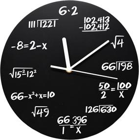 img 4 attached to 🕐 ARAD Wall Clock: Black Mathematical Equations for Enhanced SEO