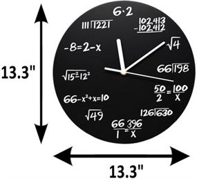 img 3 attached to 🕐 ARAD Wall Clock: Black Mathematical Equations for Enhanced SEO