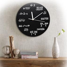 img 1 attached to 🕐 ARAD Wall Clock: Black Mathematical Equations for Enhanced SEO