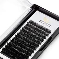 💁 eyemei professional light faux mink individual eyelashes - mixed tray 0.15mm d-curl (8-15mm) - perfect salon supplies for eyelash extensions logo
