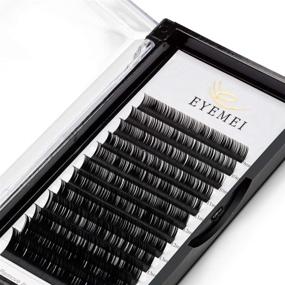 img 4 attached to 💁 EYEMEI Professional Light Faux Mink Individual Eyelashes - Mixed Tray 0.15mm D-Curl (8-15mm) - Perfect Salon Supplies for Eyelash Extensions