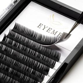 img 3 attached to 💁 EYEMEI Professional Light Faux Mink Individual Eyelashes - Mixed Tray 0.15mm D-Curl (8-15mm) - Perfect Salon Supplies for Eyelash Extensions