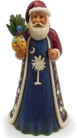 img 1 attached to 🎅 Enesco Jim Shore Heartwood Creek South Carolina Santa Figurine - 7.25 Inch, Multicolor: A Global Celebration of Christmas Cheer