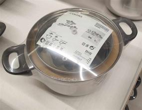 img 1 attached to Ikea 5-Piece Saucepan Set with Glass Lid - Induction Compatible Stainless Steel
