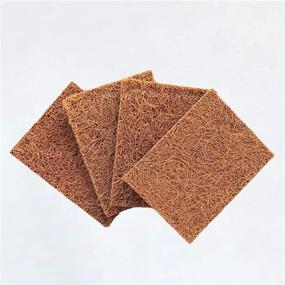 img 2 attached to 🧼 Marasol 4-Pack Soap Saver and Scrub Pad: Coconut Fiber, Compostable, Zero Waste, Bar Soap Holder, Non-Scratch Scour Pad, Vegetable Brush