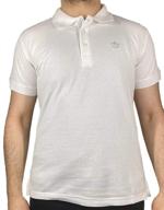 nysa polo shirts white medium logo