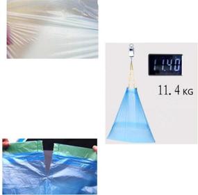 img 2 attached to 🗑️ 100 Count Drawstring Trash Bags for Office and Home - Blue 2.6-4 Gallon Garbage Bag Liners