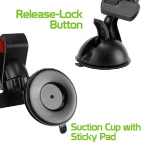 img 1 attached to 📱 MT G KIT-2 Smartphone Claw Holder: Accessory Basics with 360° Swivel Rotation, Sticky Dashboard Windshield Suction Mount for Smartphones up to 4 Inches Wide