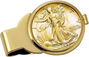 img 3 attached to Exquisite Gold Layered Walking Liberty Goldtone Coin: A Unique Piece of Elegance