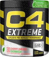 🍒 c4 extreme natural zero pre workout powder - cherry limeade flavor, energy supplement for men & women, 200mg caffeine + beta alanine + creatine, 30 servings logo