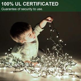 img 2 attached to 500 LED Christmas String Lights - 164FT Long Tree Lights with Remote Control, Connectable, 8 Modes & Timer - Cool White Twinkle Starry Lights for Halloween, Patio, Garden, Wedding, Party Decor - Decute