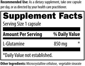 img 1 attached to Оптимизируйте восстановление мышц и здоровье кишечника с помощью препарата Designs for Health L Glutamine Capsules - 850 мг вегетарианских капсул аминокислотного добавки для пищеварения и иммунной поддержки - без ГМО, без глютена (120 капсул).
