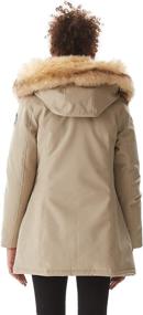 img 1 attached to 🧥 Warm & Stylish Molemsx Women's Duck Down Long Parka Winter Jacket with Fur Hood - Puffer Coat for Ultimate Warmth