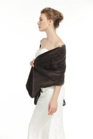 img 1 attached to Shawl Shrug Winter Bridal Wedding Women's Accessories for Scarves & Wraps