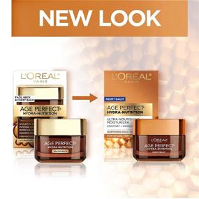 img 2 attached to 🍯 L'Oreal Paris Age Perfect Hydra Nutrition Ultra Nourishing Honey Night Balm: Restorative Face Moisturizer for Dry Skin with Manuka Honey and Nurturing Oils - 1.7 oz