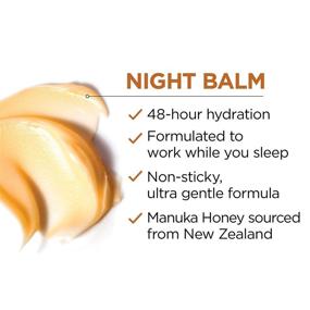 img 1 attached to 🍯 L'Oreal Paris Age Perfect Hydra Nutrition Ultra Nourishing Honey Night Balm: Restorative Face Moisturizer for Dry Skin with Manuka Honey and Nurturing Oils - 1.7 oz