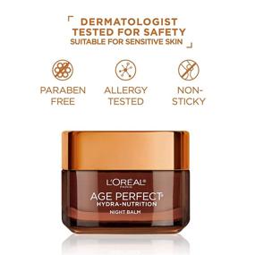 img 3 attached to 🍯 L'Oreal Paris Age Perfect Hydra Nutrition Ultra Nourishing Honey Night Balm: Restorative Face Moisturizer for Dry Skin with Manuka Honey and Nurturing Oils - 1.7 oz