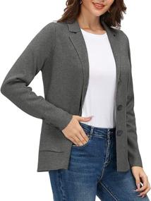 img 3 attached to 👚 Women's Lightweight Front Classic Blazer - Stylish Clothing for Women