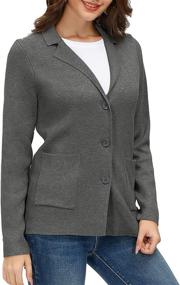 img 2 attached to 👚 Women's Lightweight Front Classic Blazer - Stylish Clothing for Women