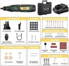 img 3 attached to 💪 Efficient TECCPO Lithium Ion 5000 with Adjustable Accessories for Versatile 28000RPM Performance