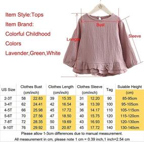 img 2 attached to Lavish Your Little Princess with Colorful Childhood Toddler Lavender Girls' Clothing