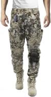 👖 men's airsoft wargame tactical pants with knee protection and air circulation system - ultimate survival tactical gear logo